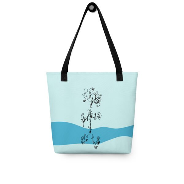Abstract Running Character – Beach Tote Bag