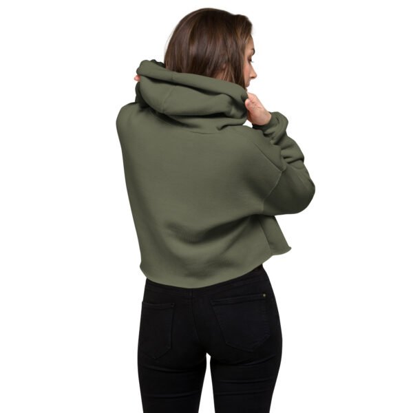 Cropped Hoodie – Angry Couple Abstract Art - Image 2