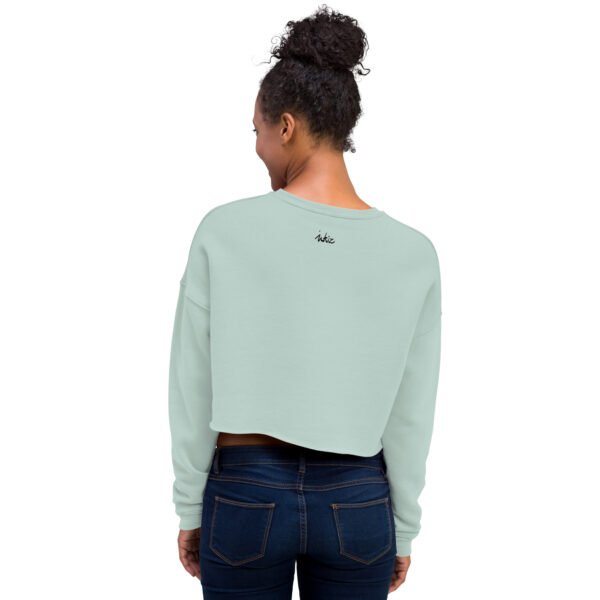 Cropped Sweatshirt – Angry Couple Abstract Print - Image 8